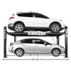 Atlas ALI Certified APEX 8 4-Post Lift + RJ35 Sliding Jacks Combo