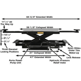 Atlas Garage PRO8000EXT 4 Post Lift + RJ35 Sliding Jacks Combo