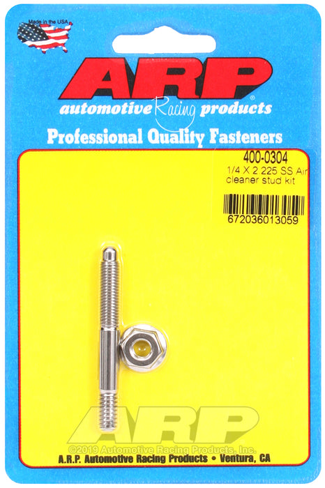ARP 1/4 x 2.225 SS air cleaner stud kit