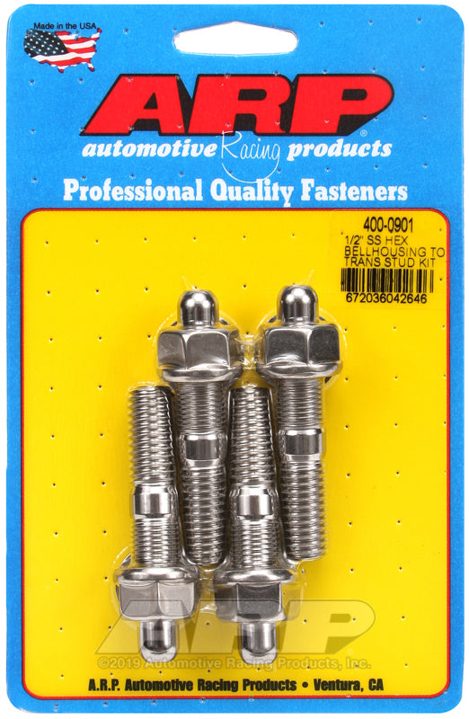 ARP 1/2" SS hex bellhousing to trans stud kit