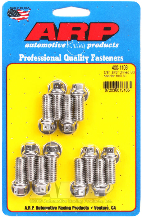 ARP 3/8 x .875 drilled SS header bolt kit