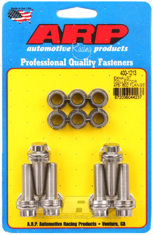 ARP Exhaust collector .475-.600 flange bolt kit