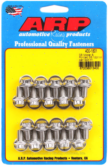 ARP SB Mopar & Pontiac SS 12pt oil pan bolt kit