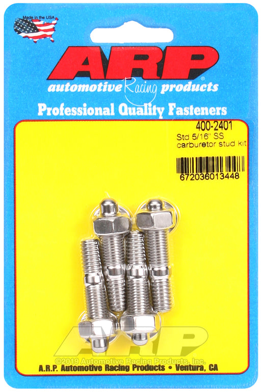 ARP Standard 5/16" SS carburetor stud kit