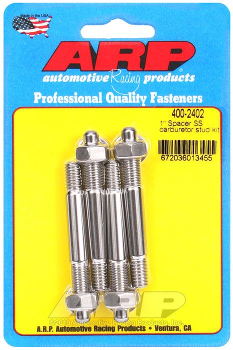 ARP 1" carburetor spacer SS stud kit