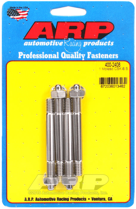 ARP 1.25" Moroso spacer SS carburetor stud kit