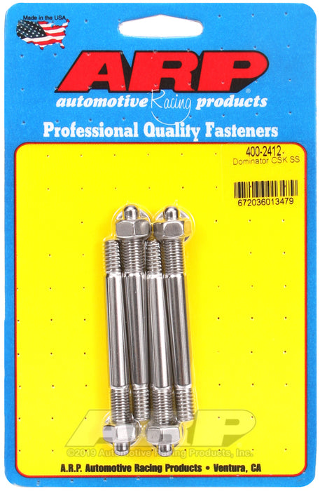 ARP Dominator with 1/2" or 1" SS spacer carb stud kit