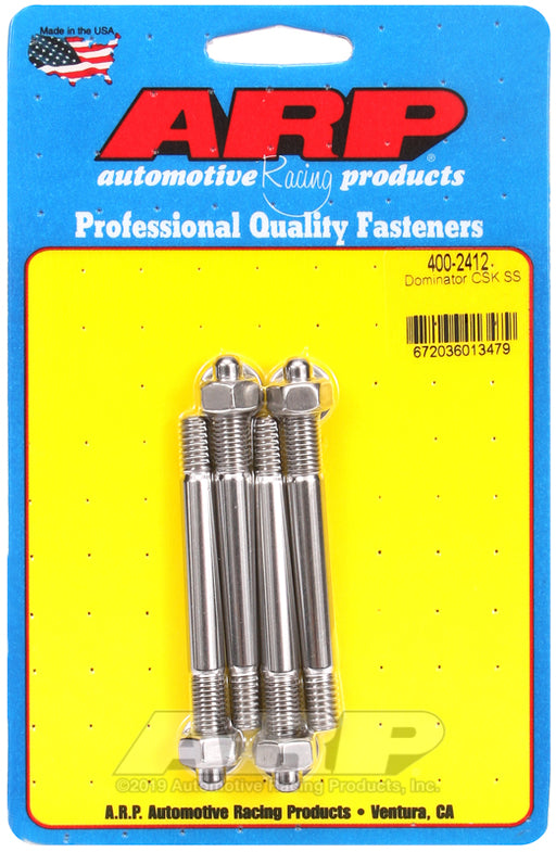 ARP Dominator with 1/2" or 1" SS spacer carb stud kit