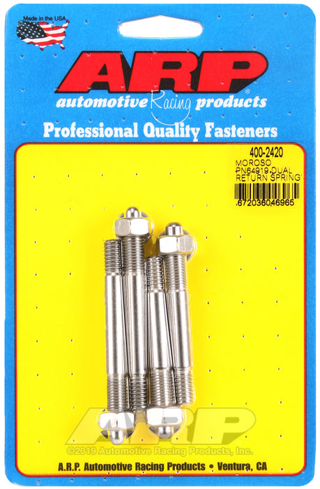 ARP Moroso 64919 dual return spring w/1" spacer plate SS carb stud kit