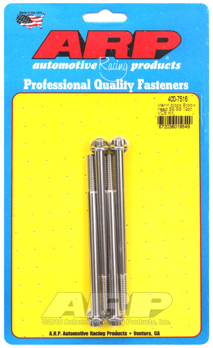 ARP Merlin block, Brodix head SB 12pt valve cover bolt kit