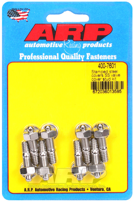 ARP Stamped steel covers SS valve cover stud kit