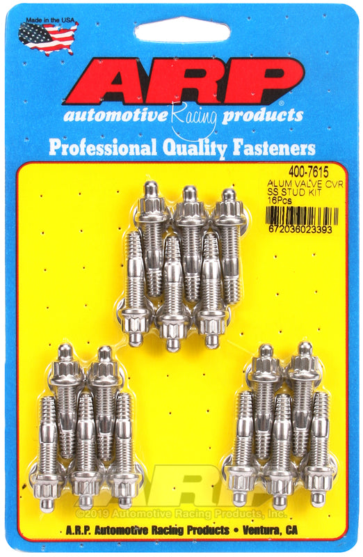 ARP Cast alum covers SS 12pt valve cover stud kit, 16pc