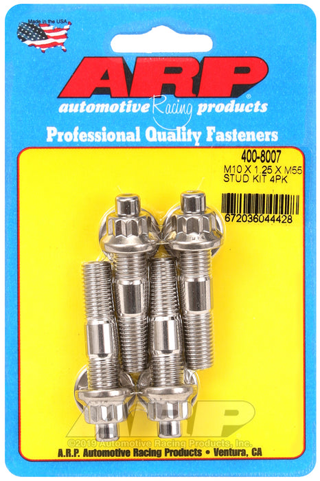 ARP M10 X 1.25 X 55mm broached stud kit 4pcs