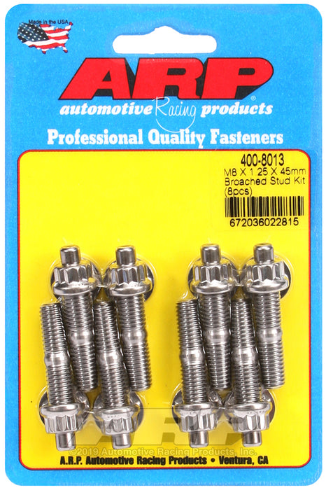 ARP M8 X 1.25 X 45mm broached stud kit - 8pcs