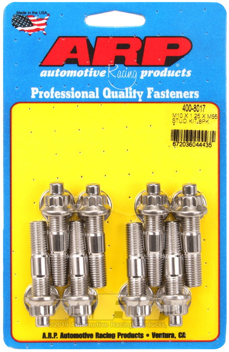 ARP M10 X 1.25 X 55mm broached stud kit 8pcs