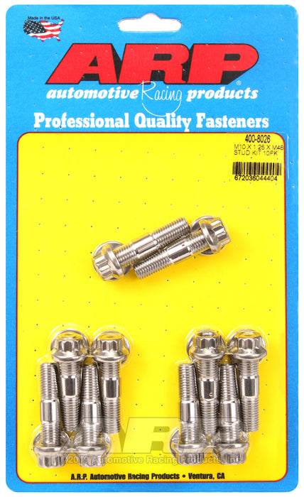 ARP M10 X 1.25 X 48mm broached stud kit 10pcs