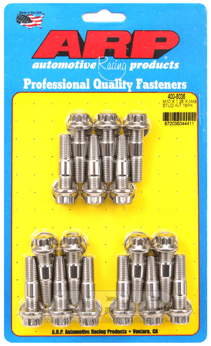 ARP M10 X 1.25 X 48mm broached stud kit 16pcs