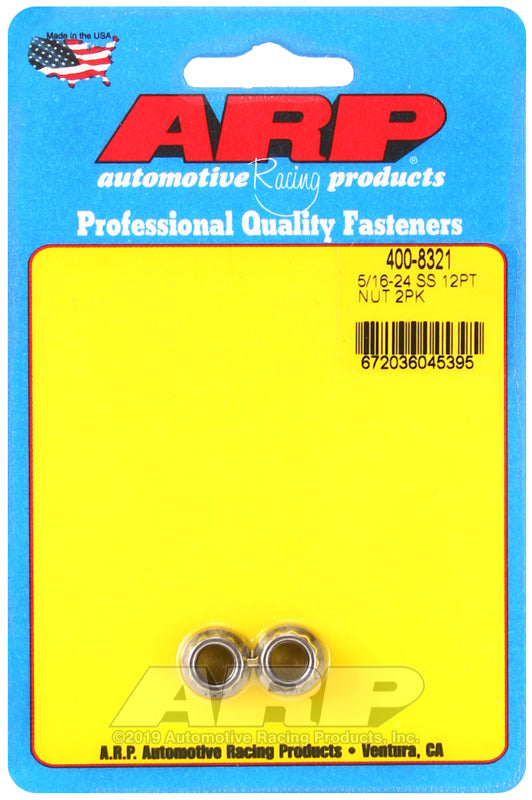 ARP 5/16-24 SS 12pt nut kit