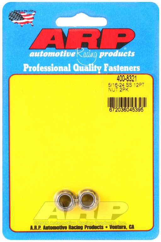 ARP 5/16-24 SS 12pt nut kit