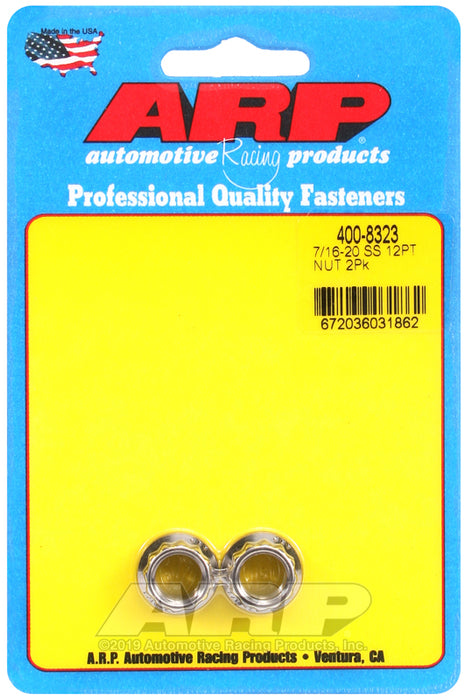 ARP 7/16-20 SS 12pt nut kit