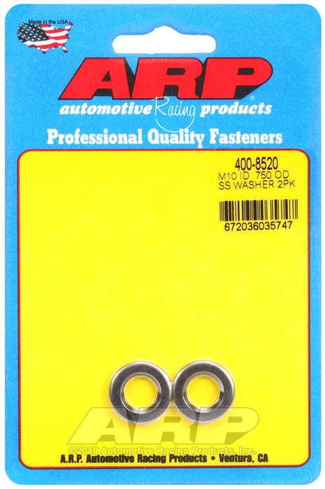 ARP M10ID .750OD SS chamfer washers