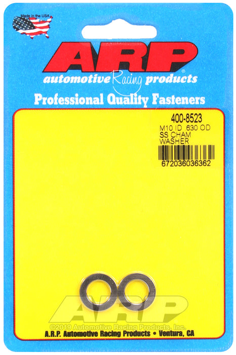 ARP M10ID .630OD SS chamfer washers