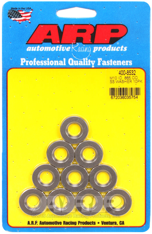 ARP M10 ID .865 OD SS washers