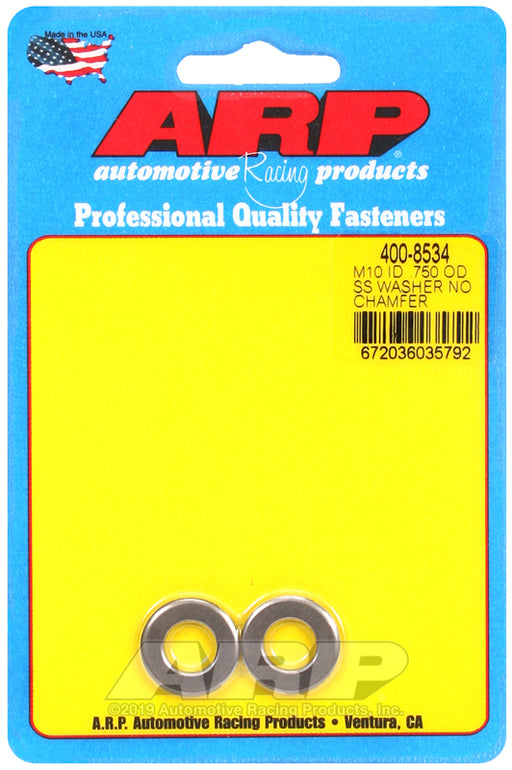 ARP M10ID .750OD SS no chamfer washers