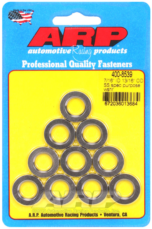 ARP 7/16ID 13/16OD SS washers