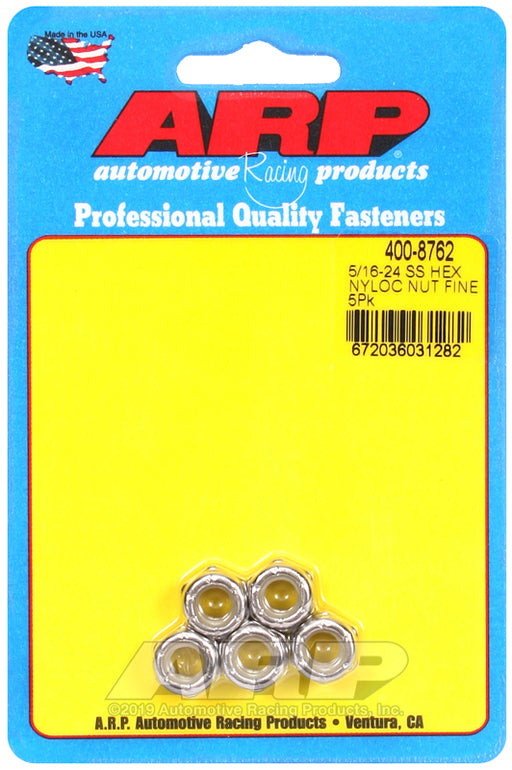 ARP 5/16-24 SS fine nyloc hex nut kit