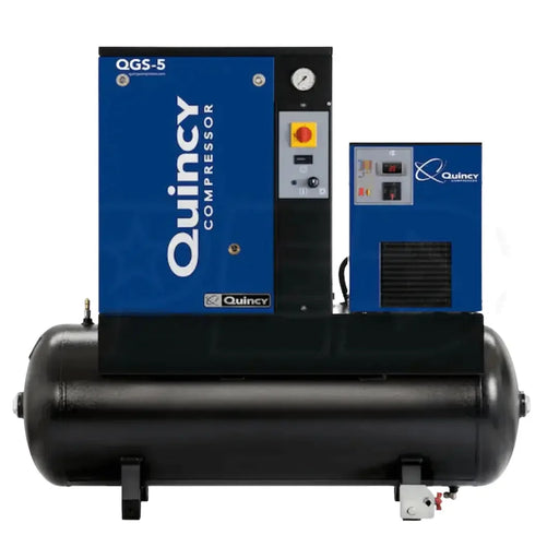 Quincy 4152051914 5HP 60gal horizontal single-stage electric air compressor