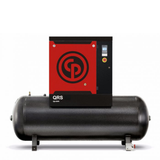 CHICAGO PNEUMATIC 15 HP ROTARY SCREW AIR COMPRESSOR 54.9 CFM @ 125 PSI, 132 GALLON TANK 208-230/460-VOLT, 3-PHASE | QRS 15 HP TM