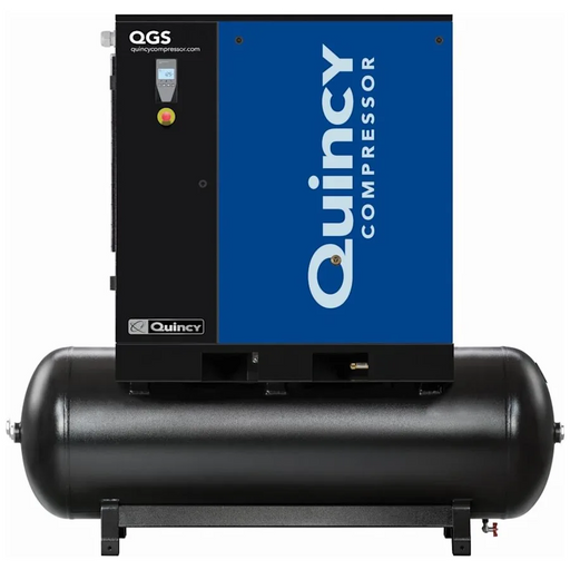 Quincy 4152026525 20HP 132gal horizontal single-stage electric air compressor