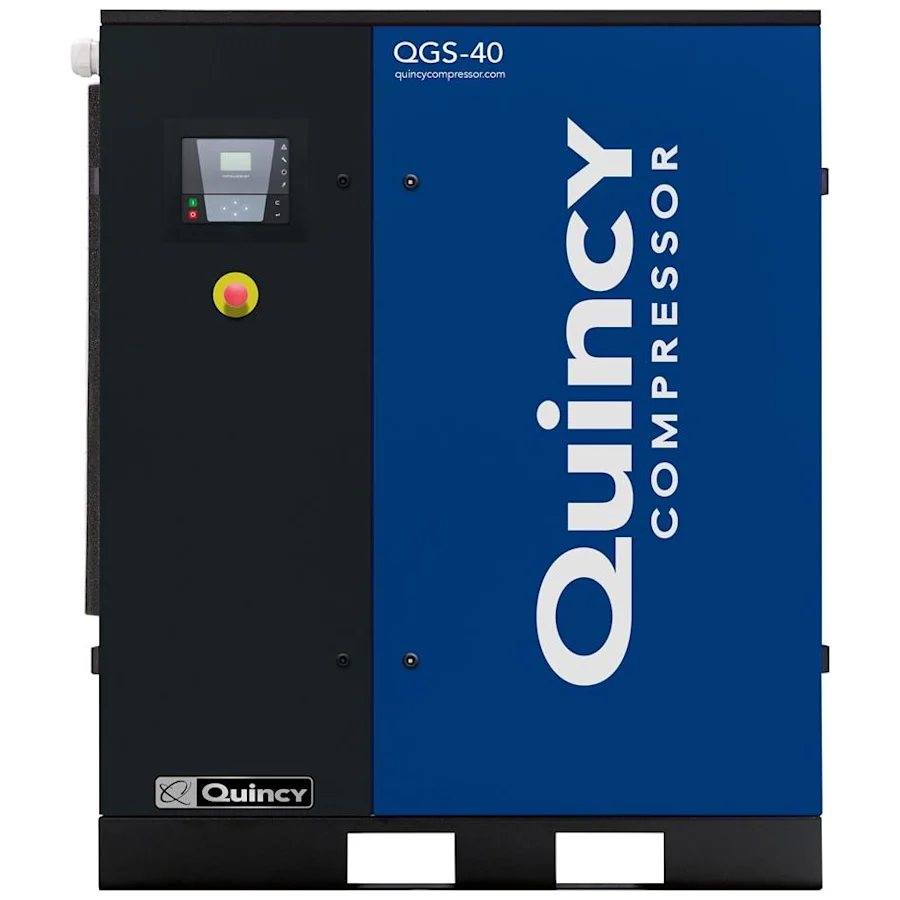 Quincy 4152028076 40HP gal vertical single-stage electric air compressor