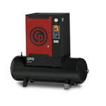 CHICAGO PNEUMATIC 7.5 HP ROTARY SCREW AIR COMPRESSOR, 26.1 CFM @ 150 PSI, 60 GALLON AIR TANK 208-230-VOLT, 1-PHASE | QRS 7.5 HP-1 TM