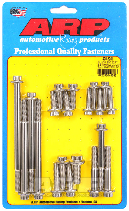 ARP Buick 350 SS 12pt timing cover & water pump bolt kit