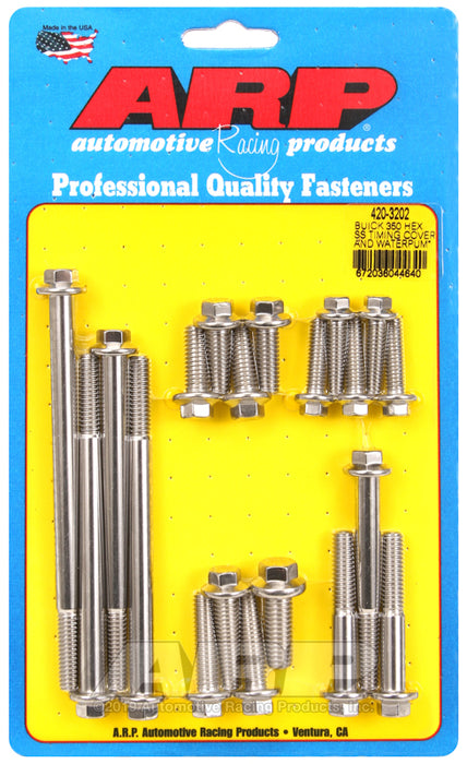 ARP Buick 350 SS hex timing cover & water pump bolt kit