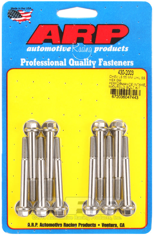 ARP Chevy LS 55mm UHL hex GM Performance intake manifold bolt kit