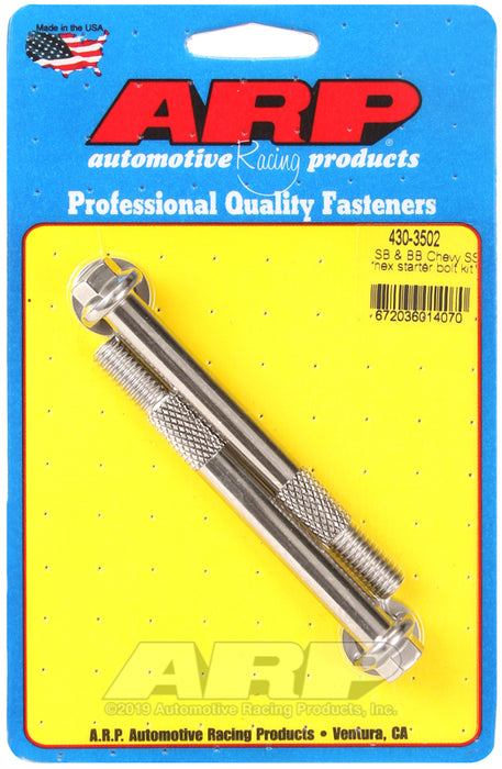 ARP SB & BB Chevy 3/8 hex SS pro stock & hi-torque starter bolt kit