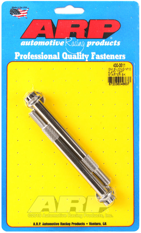 ARP GM M10 X 4.470" 12pt SS starter bolt kit