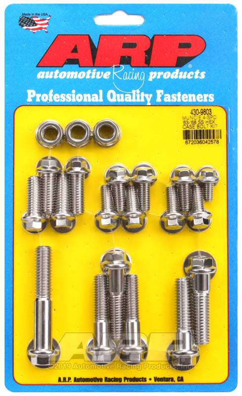 ARP Muncie 4-spd '63-'68 SS hex trans case bolt kit