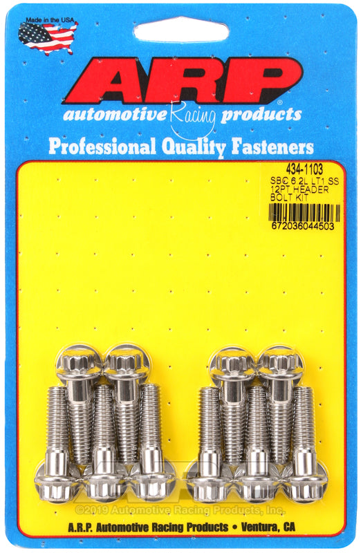 ARP SBC LT1 6.2L SS 12pt header bolt kit