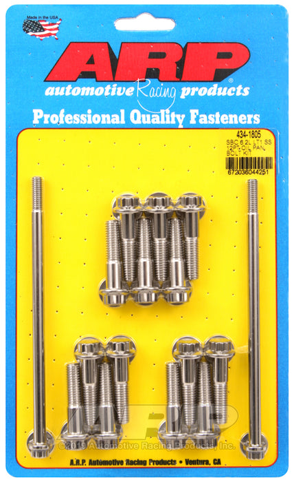 ARP SB Chevy 6.2L LT1 SS 12pt oil pan bolt kit
