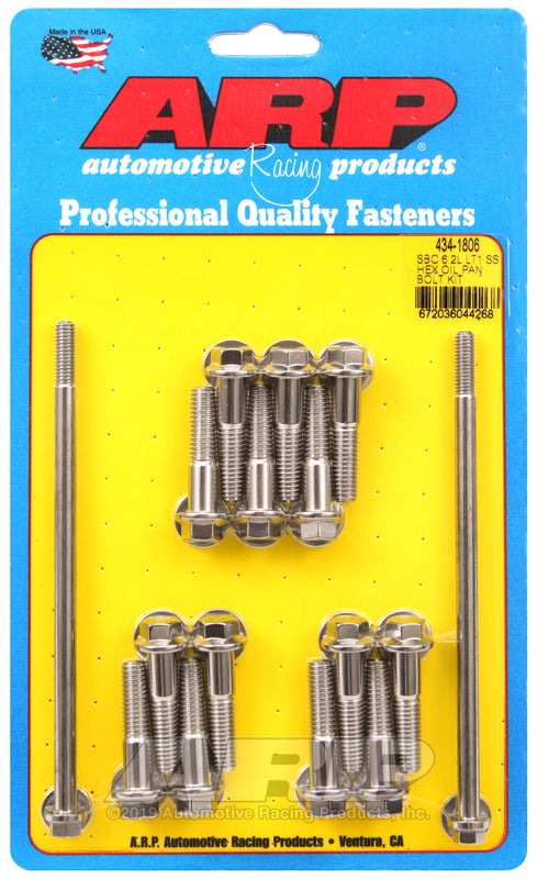 ARP SB Chevy 6.2L LT1 SS hex oil pan bolt kit