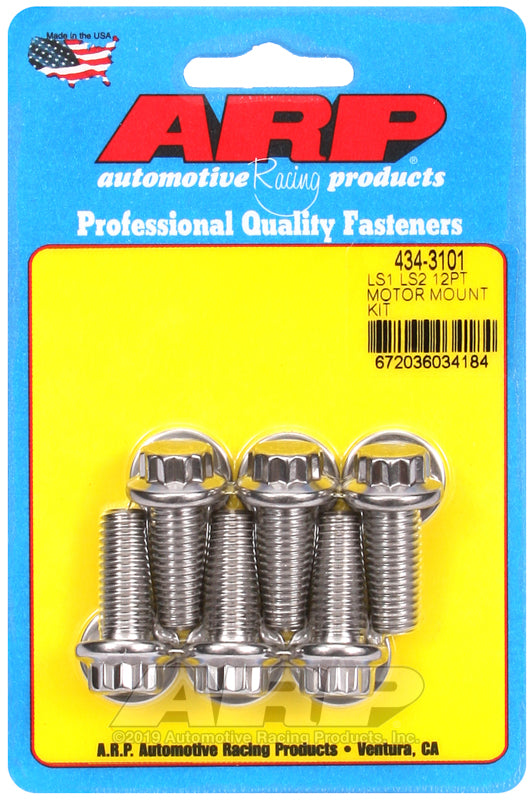 ARP LS1 LS2 SS 12pt motor mount bolt kit
