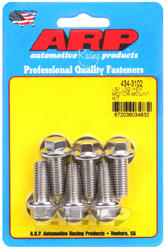 ARP LS1 LS2 SS hex motor mount bolt kit