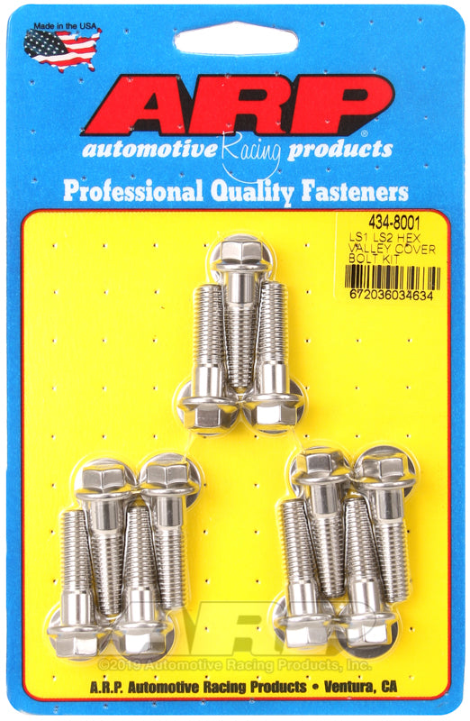 ARP LS1 LS2 SS hex valley cover bolt kit