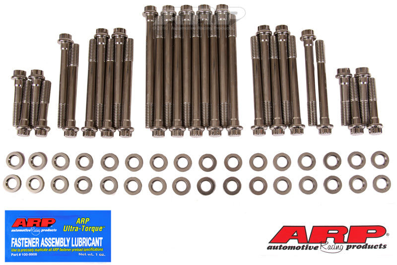 ARP BBC W/Brdx alum hd12pt SS head bolt kit