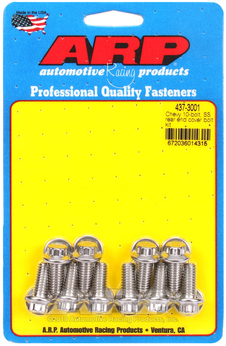 ARP Chevy 10-bolt, SS rear end cover bolt kit