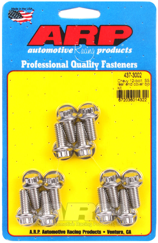 ARP Chevy 12-bolt, SS rear end cover bolt kit